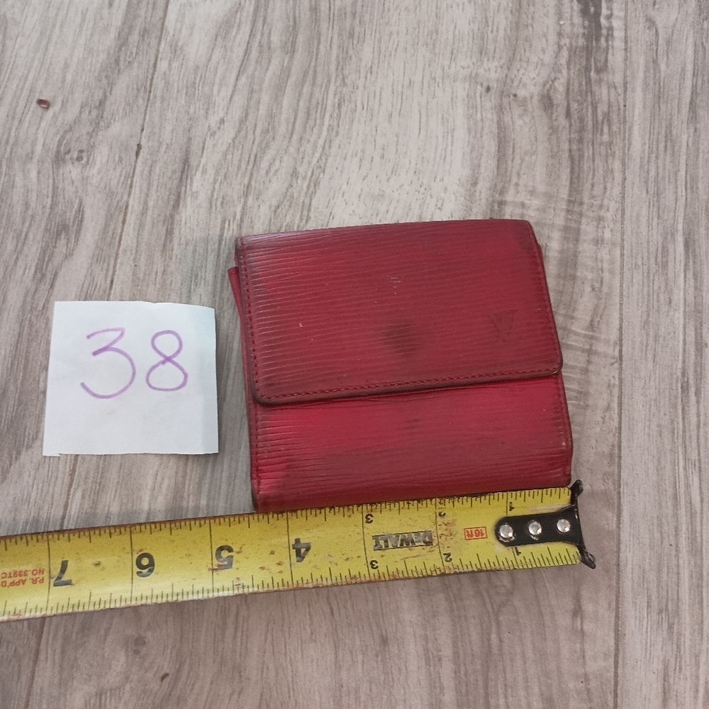 Louis Vuitton Epi Portefeuille Elise Trifold Red Wallet - Picture 7 of 8